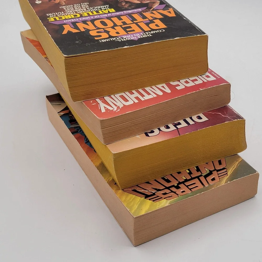 Piers‎ Anthony Sci-Fi Lot 4 Paperback Politician Hard Sell Mute Battle Circle